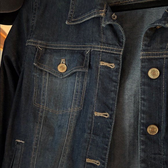 IZOD Denim Jean Jacket Blue Women’s Size Large - Picture 4 of 6